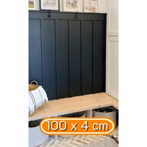 Iskandinav Duvar Çıtası 5 Adet 100 cm x 4 cm Dekoratif Duvar Çıtası Boyanabilir