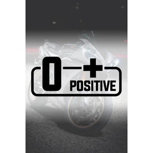 0+ Pozitif Kan Grubu Sticker - Oto Sticker - Araba Sticker - Motor Sticker - Cam Sticker