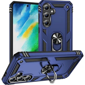 Samsung Galaxy S24 Fe Kılıf Yüzüklü Stand Olabilen Magnetic Tpu Tank Kapak