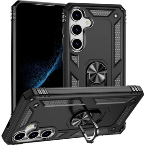 Samsung Galaxy S24 Plus Kılıf Yüzüklü Stand Olabilen Magnetic Tpu Tank Kapak