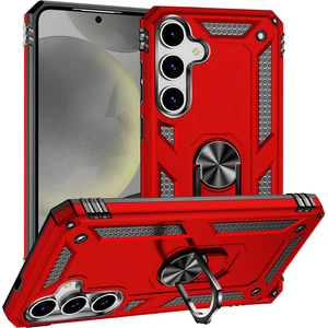 Samsung Galaxy S24 Plus Kılıf Yüzüklü Stand Olabilen Magnetic Tpu Tank Kapak