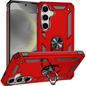 Samsung Galaxy S25 Kılıf Yüzüklü Stand Olabilen Magnetic Tpu Tank Kapak