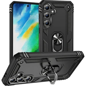 Samsung Galaxy S24 Fe Kılıf Yüzüklü Stand Olabilen Magnetic Tpu Tank Kapak