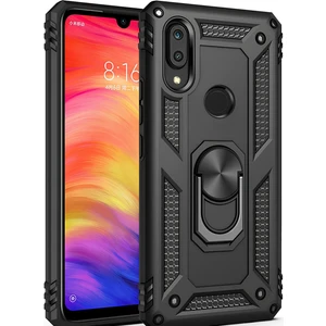 Huawei P Smart 2019 Kılıf Yüzüklü Stand Olabilen Magnetic Tpu Tank Kapak