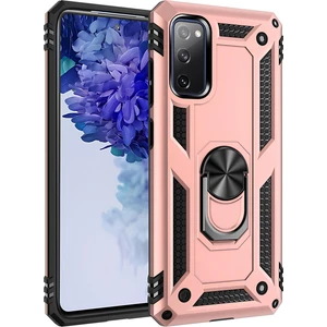 Samsung Galaxy S20 Fe  Kılıf Yüzüklü Stand Olabilen Magnetic Tpu Tank Kapak