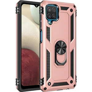 Samsung Galaxy M22 Kılıf Yüzüklü Stand Olabilen Magnetic Tpu Tank Kapak