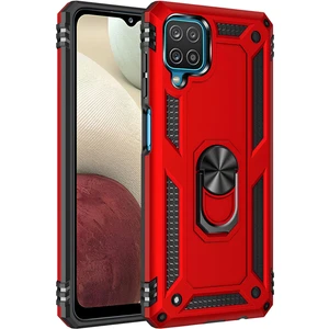Samsung Galaxy M22 Kılıf Yüzüklü Stand Olabilen Magnetic Tpu Tank Kapak