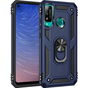 Huawei P40 Lite E Kılıf Yüzüklü Stand Olabilen Magnetic Tpu Tank Kapak