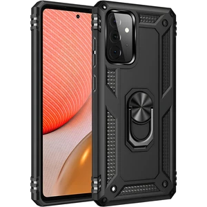 Samsung Galaxy A72 Kılıf Yüzüklü Stand Olabilen Magnetic Tpu Tank Kapak