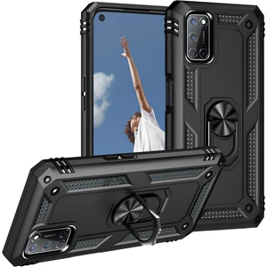 Oppo A92 Kılıf Yüzüklü Stand Olabilen Magnetic Tpu Tank Kapak