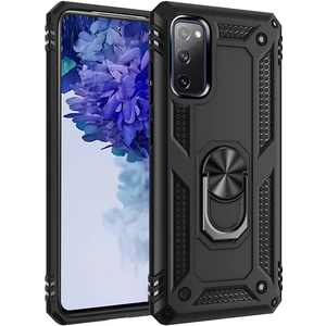 Samsung Galaxy S20 Fe  Kılıf Yüzüklü Stand Olabilen Magnetic Tpu Tank Kapak