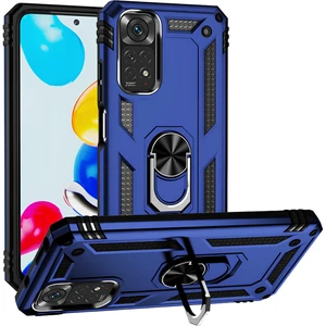 Xiaomi Redmi Note 11 Kılıf Yüzüklü Stand Olabilen Magnetic Tpu Tank Kapak
