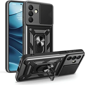 Samsung Galaxy A26 Kılıf Magnetik Standlı Sürgülü Kamera Korumalı Tank Kapak