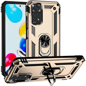 Xiaomi Redmi Note 11 Kılıf Yüzüklü Stand Olabilen Magnetic Tpu Tank Kapak