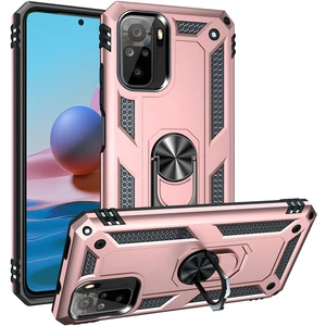 Xiaomi Poco M5S Kılıf Yüzüklü Stand Olabilen Magnetic Tpu Tank Kapak