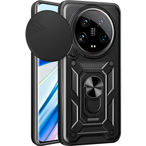 Xiaomi Mi 14 Ultra Kılıf Magnetik Standlı Sürgülü Kamera Korumalı Tank Kapak