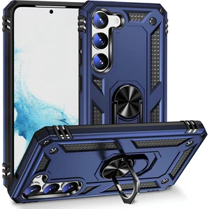 Samsung Galaxy S23 Plus Kılıf Yüzüklü Stand Olabilen Magnetic Tpu Tank Kapak