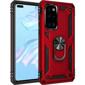 Huawei P40 Kılıf Yüzüklü Stand Olabilen Magnetic Tpu Tank Kapak