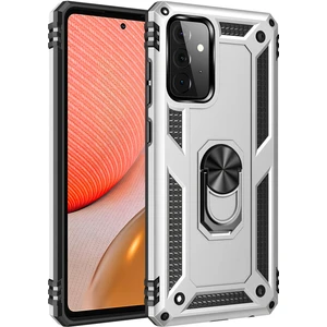 Samsung Galaxy A52 Kılıf Yüzüklü Stand Olabilen Magnetic Tpu Tank Kapak