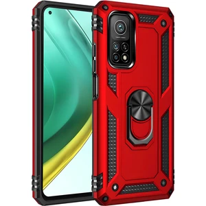 Xiaomi Mi 10T Pro 5g Kılıf Yüzüklü Stand Olabilen Magnetic Tpu Tank Kapak