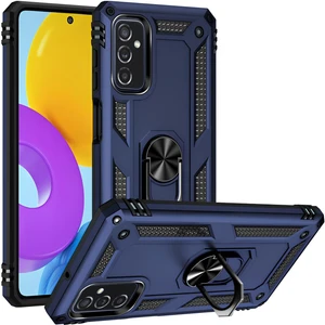 Samsung Galaxy M52 Kılıf Yüzüklü Stand Olabilen Magnetic Tpu Tank Kapak
