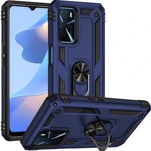 Oppo A16 Kılıf Yüzüklü Stand Olabilen Magnetic Tpu Tank Kapak