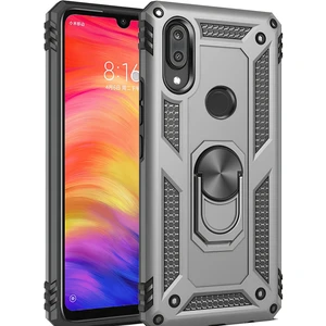 Huawei P Smart 2019 Kılıf Yüzüklü Stand Olabilen Magnetic Tpu Tank Kapak