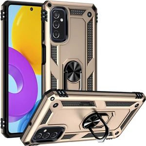 Samsung Galaxy M52 Kılıf Yüzüklü Stand Olabilen Magnetic Tpu Tank Kapak