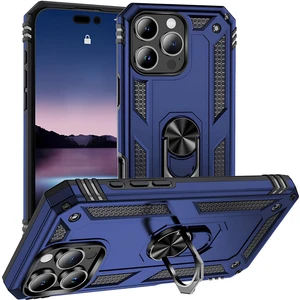Apple iPhone 16 Pro Max Kılıf Yüzüklü Stand Olabilen Magnetic Tpu Tank Kapak