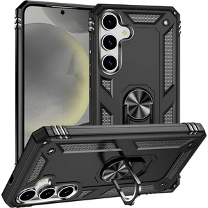 Samsung Galaxy S25 Kılıf Yüzüklü Stand Olabilen Magnetic Tpu Tank Kapak