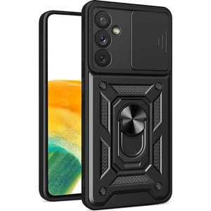 Samsung Galaxy A34 Kılıf Magnetik Standlı Sürgülü Kamera Korumalı Tank Kapak