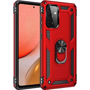 Samsung Galaxy A52 Kılıf Yüzüklü Stand Olabilen Magnetic Tpu Tank Kapak