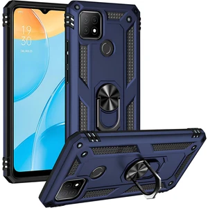 Oppo A15 Kılıf Yüzüklü Stand Olabilen Magnetic Tpu Tank Kapak