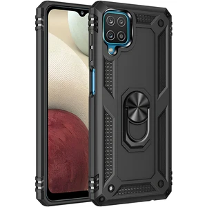 Samsung Galaxy M22 Kılıf Yüzüklü Stand Olabilen Magnetic Tpu Tank Kapak