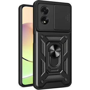 Oppo A38 Kılıf Magnetik Standlı Sürgülü Kamera Korumalı Tank Kapak