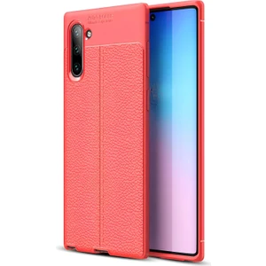 Samsung Galaxy Note 10 Kılıf Deri Extra Korumalı Slikon Kapak