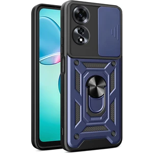 Oppo A60 Kılıf Magnetik Standlı Sürgülü Kamera Korumalı Tank Kapak