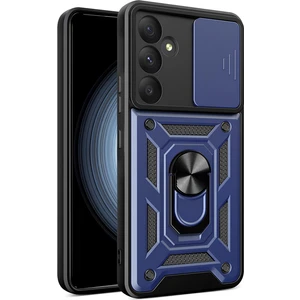 Samsung Galaxy A55 Kılıf Magnetik Standlı Sürgülü Kamera Korumalı Tank Kapak