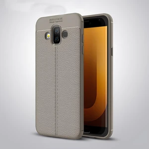 Samsung Galaxy J7 Duo Kılıf Deri Extra Korumalı Slikon Kapak