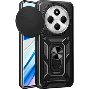 Xiaomi Redmi 14C 4g Kılıf Magnetik Standlı Sürgülü Kamera Korumalı Tank Kapak