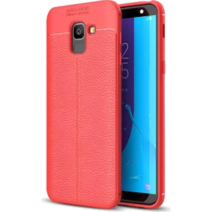 Samsung Galaxy J6 Kılıf Deri Extra Korumalı Slikon Kapak