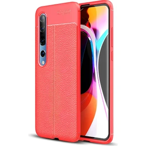 Xiaomi Mi 10 Kılıf Deri Extra Korumalı Slikon Kapak