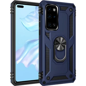 Huawei P40 Kılıf Yüzüklü Stand Olabilen Magnetic Tpu Tank Kapak