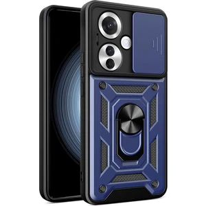 Oppo Reno 11F 5g Kılıf Magnetik Standlı Sürgülü Kamera Korumalı Tank Kapak