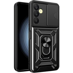 Samsung Galaxy A25 Kılıf Magnetik Standlı Sürgülü Kamera Korumalı Tank Kapak