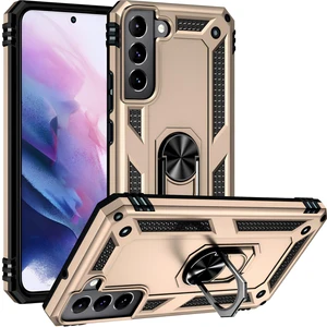 Samsung Galaxy S22 Kılıf Yüzüklü Stand Olabilen Magnetic Tpu Tank Kapak