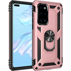 Huawei P40 Kılıf Yüzüklü Stand Olabilen Magnetic Tpu Tank Kapak