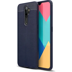 Oppo A5 2020 Kılıf Deri Extra Korumalı Slikon Kapak