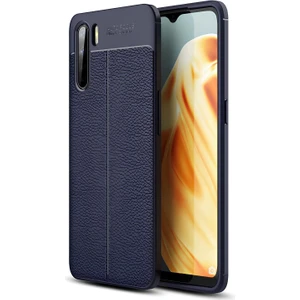 Oppo A91 Kılıf Deri Extra Korumalı Slikon Kapak