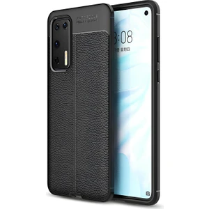Huawei P40 Kılıf Deri Extra Korumalı Slikon Kapak